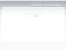 Tablet Screenshot of albo.comune.quiliano.sv.it